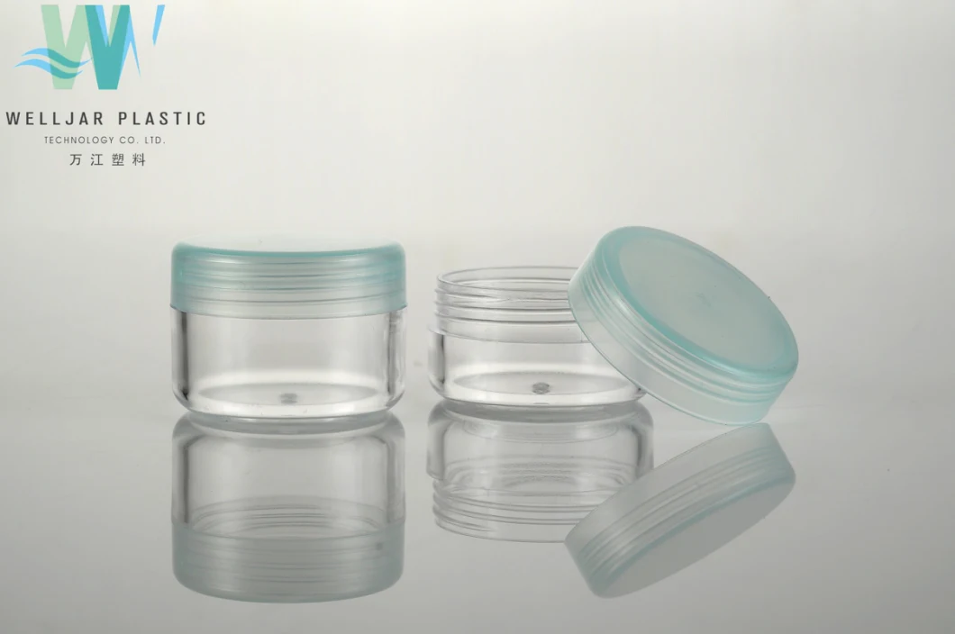 Cosmetic Jar 10g PS Plastic Cream Jar with PP Cap