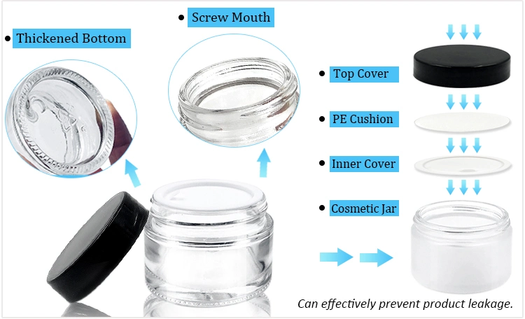 Luxury Large Round Plastic Cosmetic Jar Acrylic 100g 150g