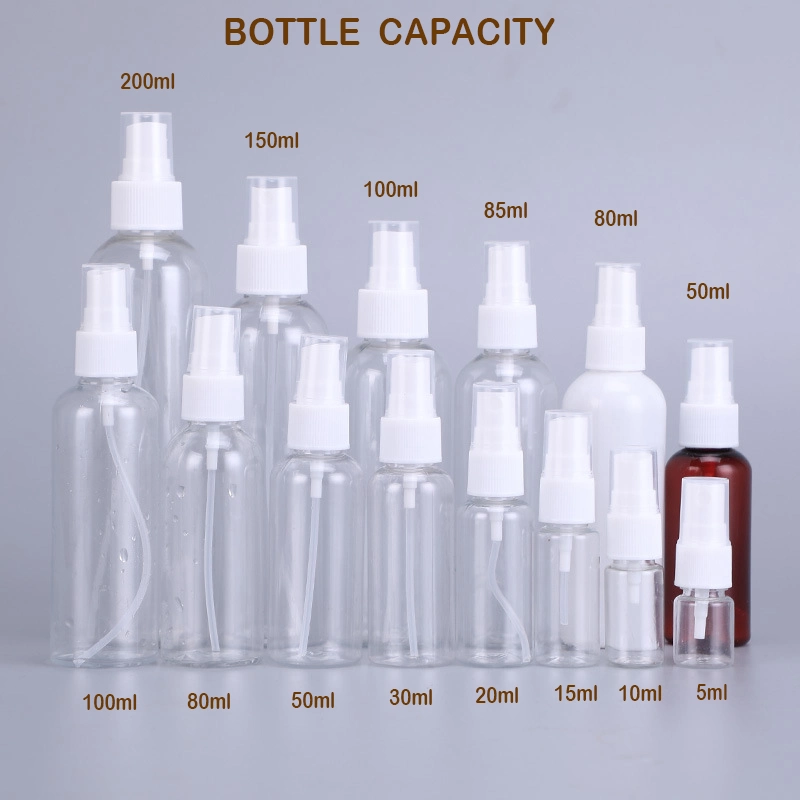 100ml 120ml 200ml 250ml Empty Plastic Spray Pet Airless Lotion Cosmetic Perfume/Shampoo/ Hand Sanitizer /Hair Oil Dropper Round Packaging Bottle with Foam Pump